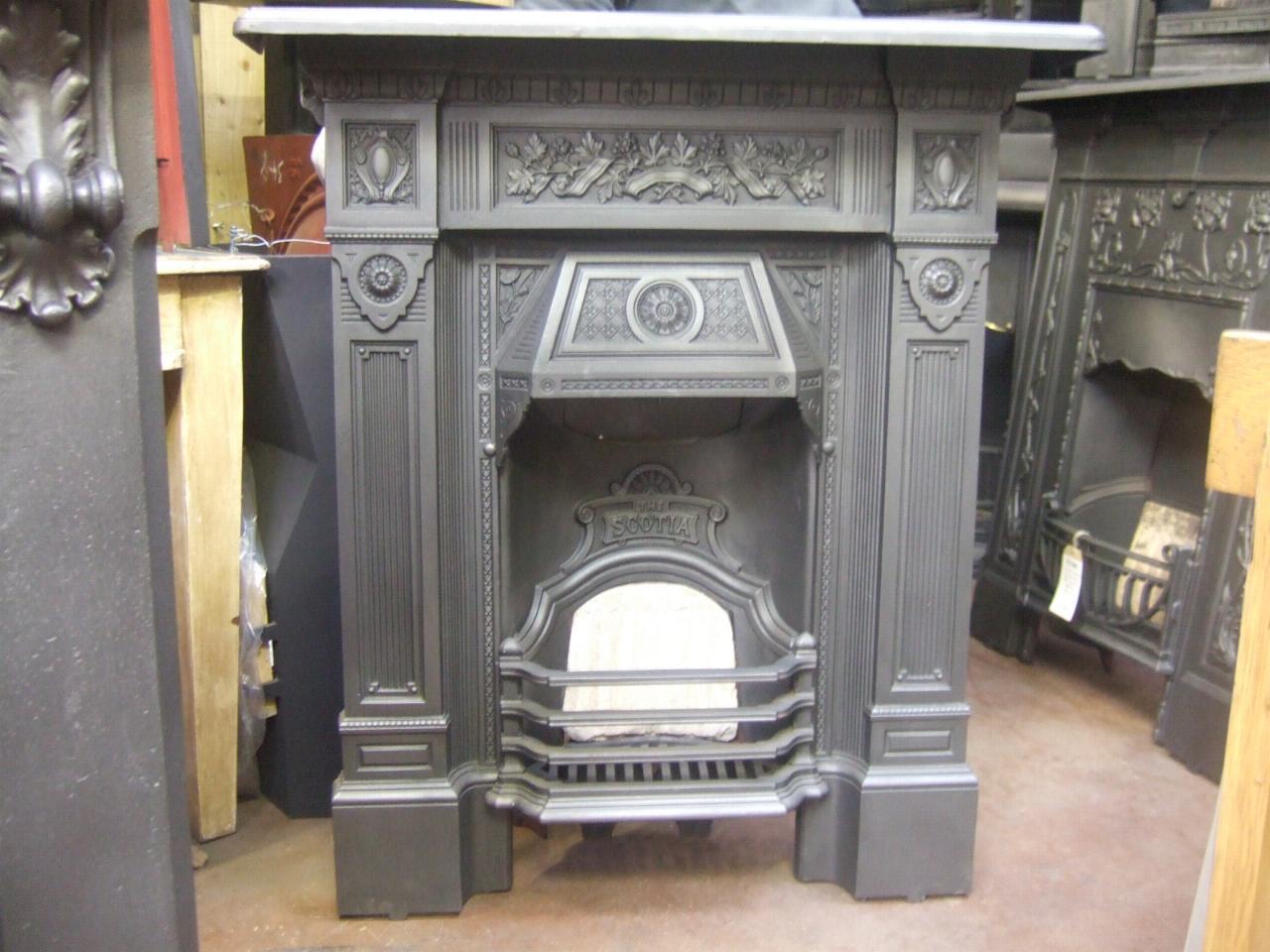 Antique Victorian Cast Iron Fireplace 39 The Scotia 39 160MC