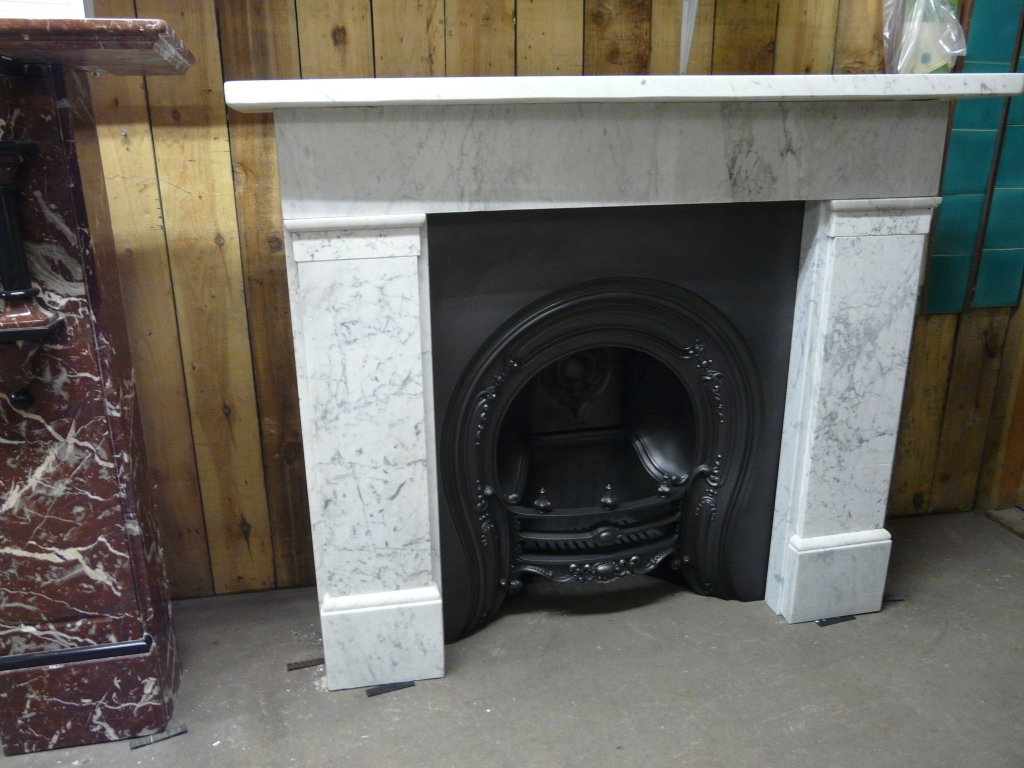 127MS 1288 Reclaimed Victorian Carrara Marble Surround