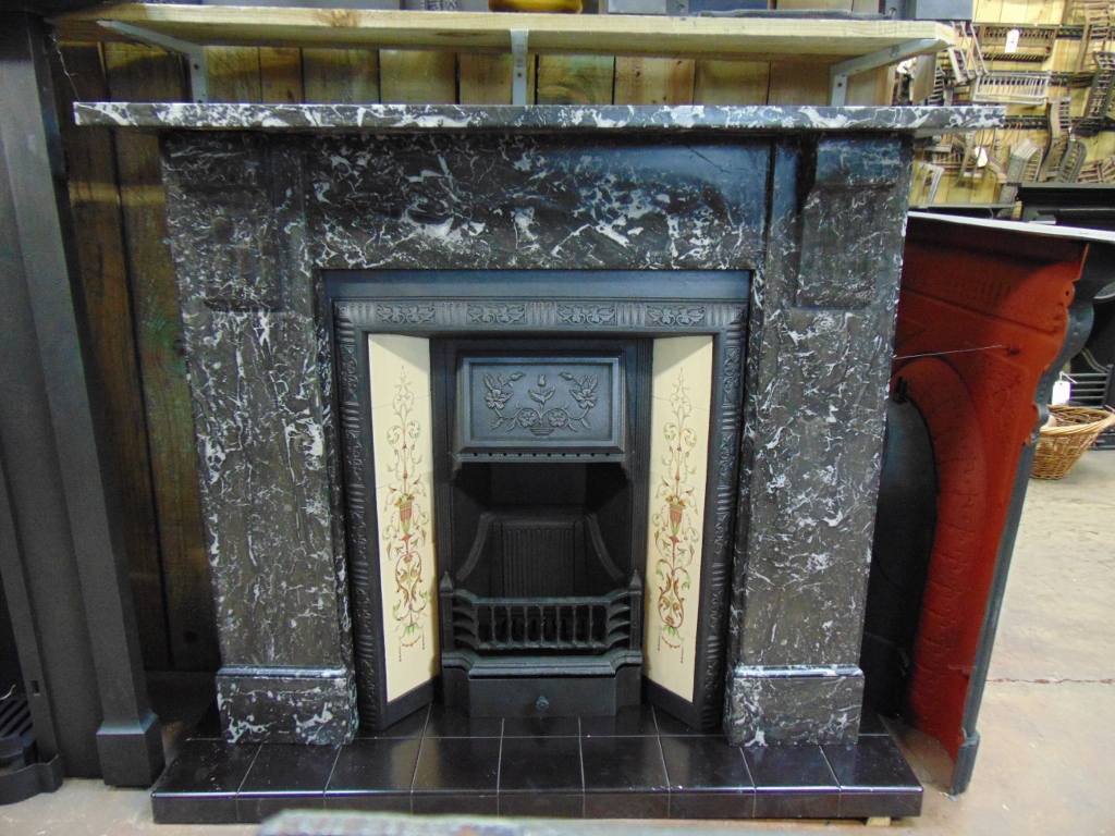 Victorian St Ann 39 S Marble Fireplace 051MS 1746 Old