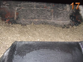 Fill behind with vermiculite