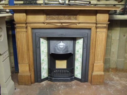 031WS - Victorian Oak Fireplace Surround