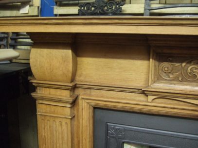 031WS - Victorian Oak Fireplace Surround - Image 3