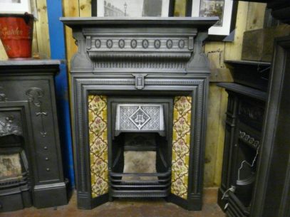 Late-Victorian Tiled Combination Fireplace - 049TC