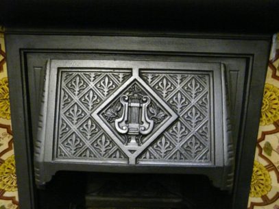 Late-Victorian Tiled Combination Fireplace - 049TC - Image 3