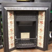 073TI - Victorian Cast Iron Tiled Insert - Doncaster