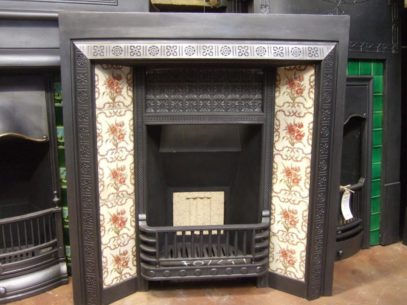 073TI - Victorian Cast Iron Tiled Insert - Doncaster