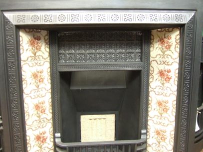 073TI - Victorian Cast Iron Tiled Insert - Doncaster