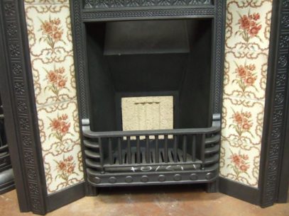 073TI - Victorian Cast Iron Tiled Insert - Doncaster
