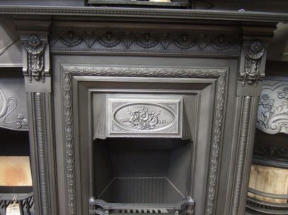 074LC - Victorian Cast Iron Fireplace - Leeds