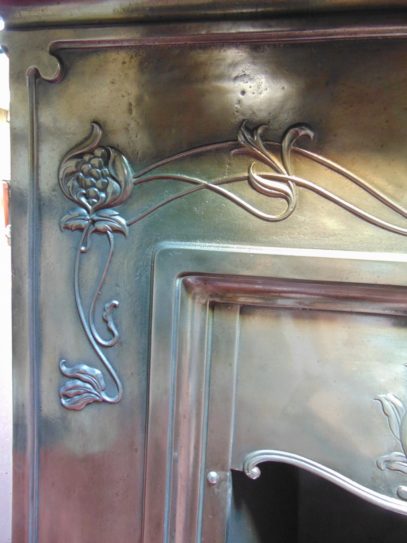 075LC_1771_Antique_Art_Nouveau_Combination_Fireplace