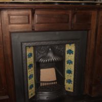 Antique Art Nouveau Hardwood Surround