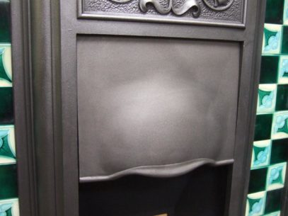 099TC - Original Art Nouveau Tiled Combination Fireplace - Essex