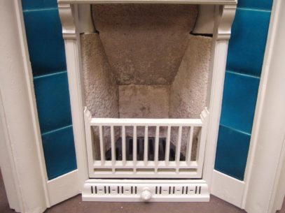 108TC - Cream Arts & Crafts Tiled Fireplace - London