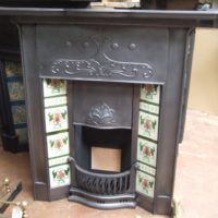 Original Art Nouveau Tiled Combination Fireplace - 115TC 