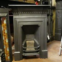 122B - Late-Victorian Cast Iron Bedroom Fireplace