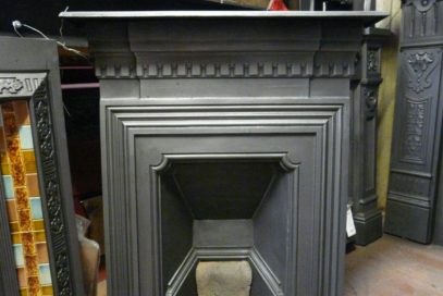 122B - Late-Victorian Cast Iron Bedroom Fireplace - Image 4