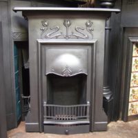 150MC - Art Nouveau Cast Iron Fireplace - Emsworth
