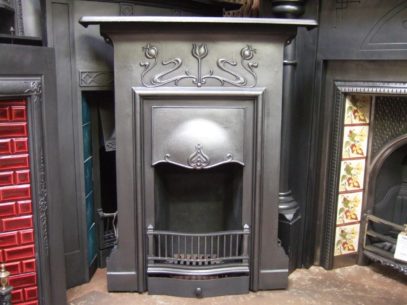 150MC - Art Nouveau Cast Iron Fireplace - Emsworth