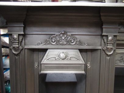 155MC - Victorian Cast Iron Fireplace - St Albans