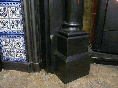 Full-Pillared Victorian Slate Fireplace - 157SS - Image 8