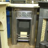 159MC - Antique Victorian Cast Iron Fireplace