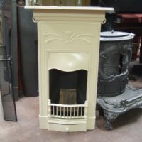 167B - Art Nouveau Bedroom Fireplace in Ivory - Dudley