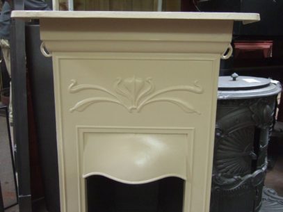 167B - Art Nouveau Bedroom Fireplace in Ivory - Dudley
