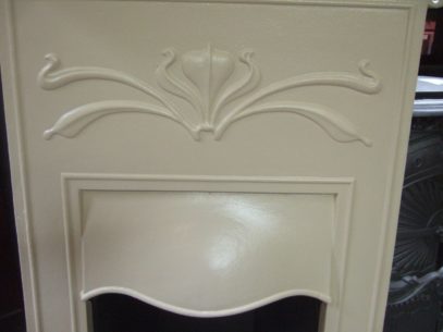 167B - Art Nouveau Bedroom Fireplace in Ivory - Dudley