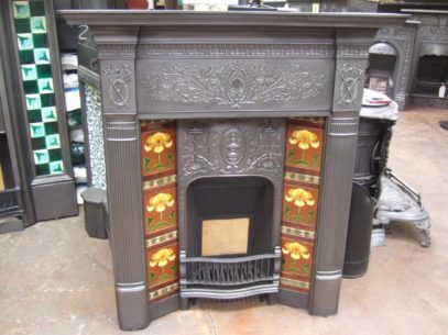 Victorian Tiled Combination Fireplace - 177TC