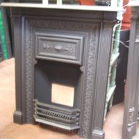 208MC - Original Victorian Cast Iron Fireplace - Birkenhead