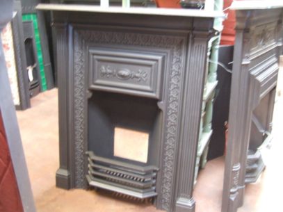 208MC - Original Victorian Cast Iron Fireplace - Birkenhead