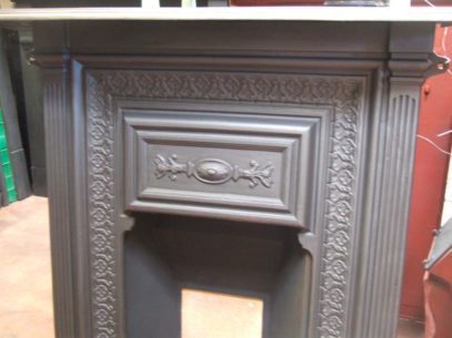 208MC - Original Victorian Cast Iron Fireplace - Birkenhead