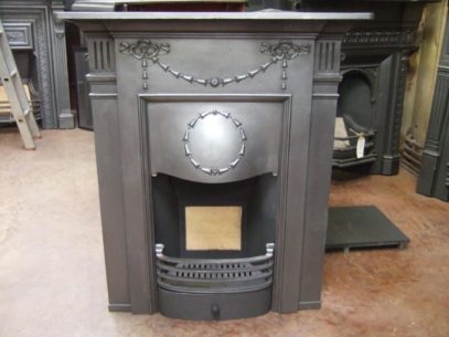 219MC - Edwardian Cast Iron Fireplace
