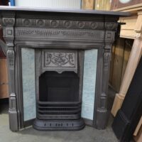 Vintage Victorian Tiled Fireplace 4198TC - Oldfireplaces