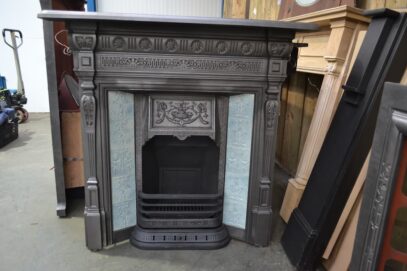 Vintage Victorian Tiled Fireplace 4198TC - Oldfireplaces