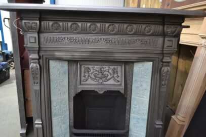 Vintage Victorian Tiled Fireplace 4198TC - Oldfireplaces
