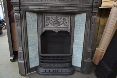 Vintage Victorian Tiled Fireplace 4198TC - Oldfireplaces