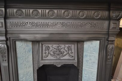 Vintage Victorian Tiled Fireplace 4198TC - Oldfireplaces