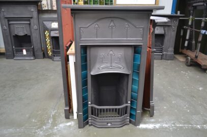 Art Nouveau Tiled Combination Fireplace 4240TC - Oldfireplaces