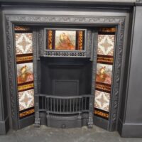 Original Victorian Tiled Insert 4619TI - Oldfireplaces