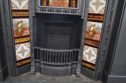 Original Victorian Tiled Insert 4619TI - Oldfireplaces