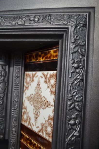 Original Victorian Tiled Insert 4619TI - Oldfireplaces