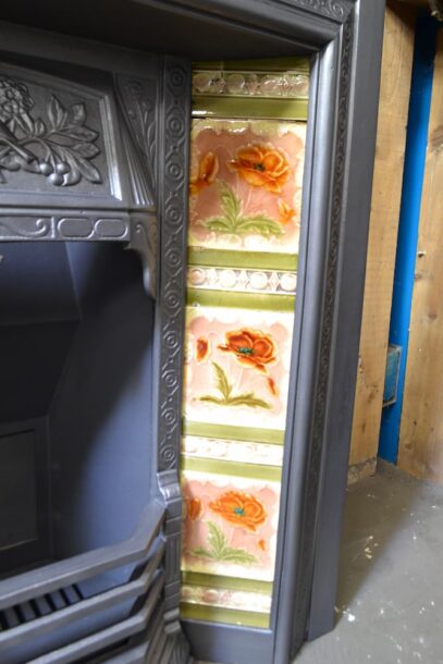 Victorian Fireplace Insert Tiled 4646TI - Oldfireplaces