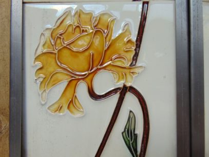 Sweeping Rose Reproduction Fireplace Tiles R006 - Oldfireplaces