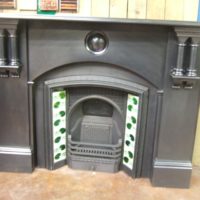 037SS - Original Victorian Slate Fireplace Surround - Birmingham