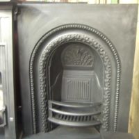 041AI - Early-Victorian Cast Iron Arched Insert 