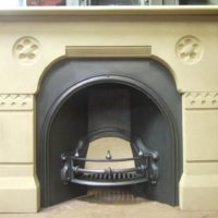 045S - Victorian Gothic Stone Fireplace Surround