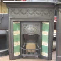 Original Edwardian Tiled Combination Fireplace