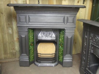 062TC - Antique Victorian Tiled Combination Fireplace