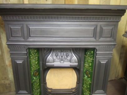 062TC - Antique Victorian Tiled Combination Fireplace